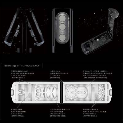 Tenga - FLIP HOLE - BLACK Tenga - FLIP HOLE - BLACK