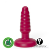 Totaljoy - Butt Plug Rippled Small - Rubine Red
