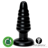 Totaljoy - Butt Plug Rippled Medium - Silky Black
