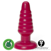 Totaljoy - Butt Plug Rippled Medium - Rubine Red