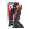Dildo Met Zuignap Zwart 23 cm